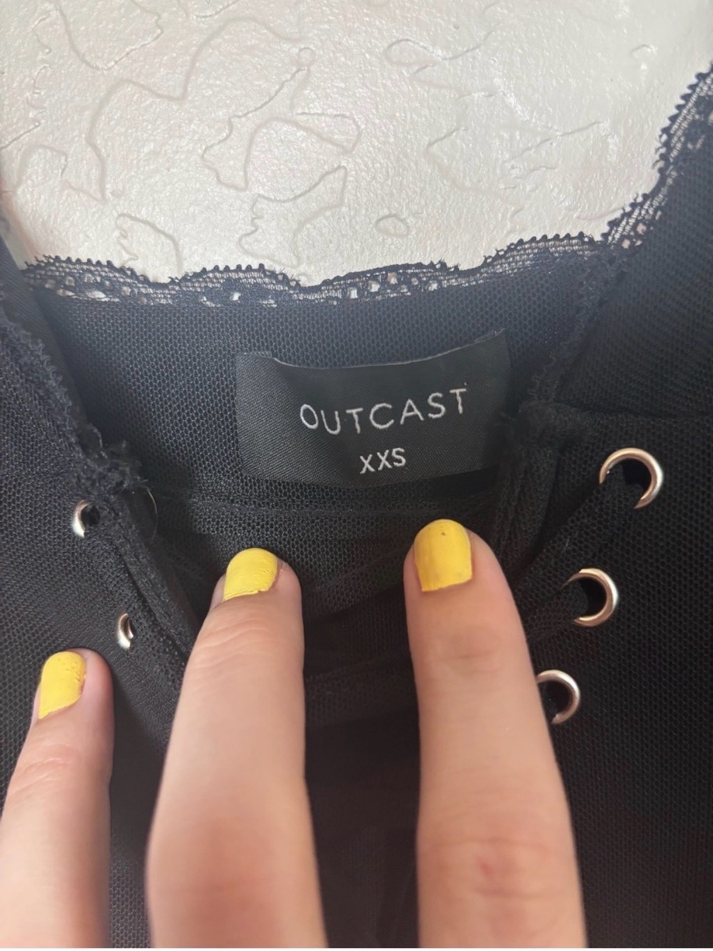 Outcast Black Lace-Up Corset Mini Dress - Picture 5 of 8